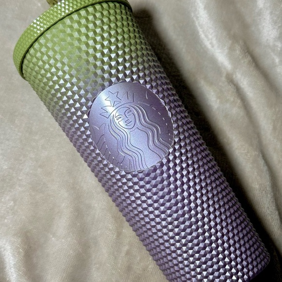 Starbucks Green & Purple Ombré Studded Tumbler 24oz - Picture 2 of 4